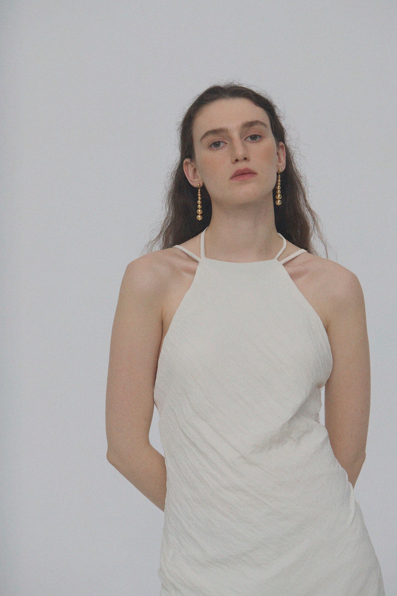 'Fleur Drop Earrings - Gold'