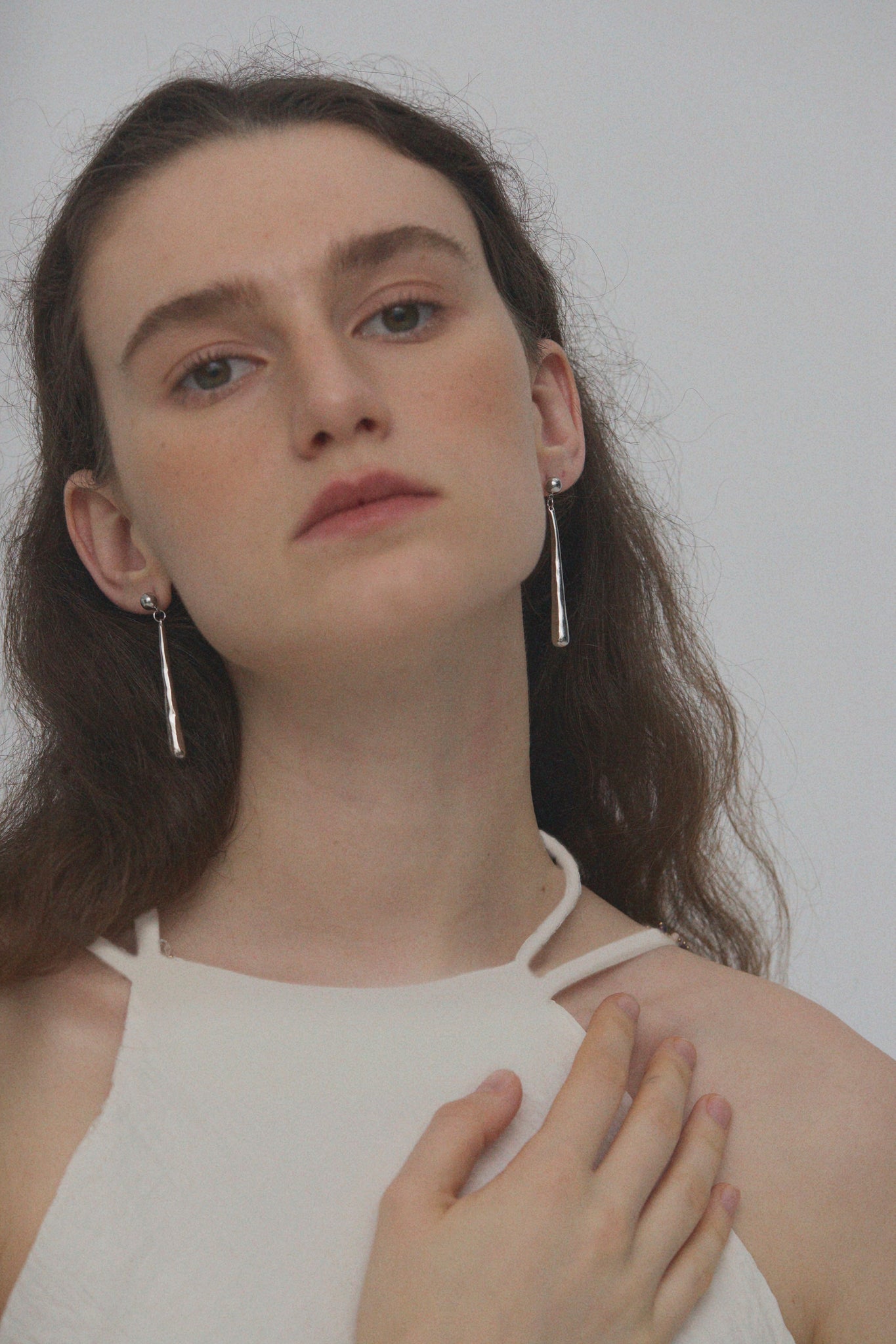 'Soleil Drop Earrings - Silver'